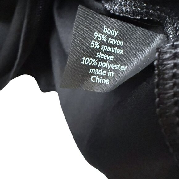 LANE BRYANT Womens Top Plus Size 22/24 Sheer Pleat Flowy Sleeves Tee NWT - Picture 9 of 9